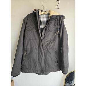 ​🧥 Free Country Women's Insulated Winter Jacket - Plaid/Sherpa Lined -  Medium